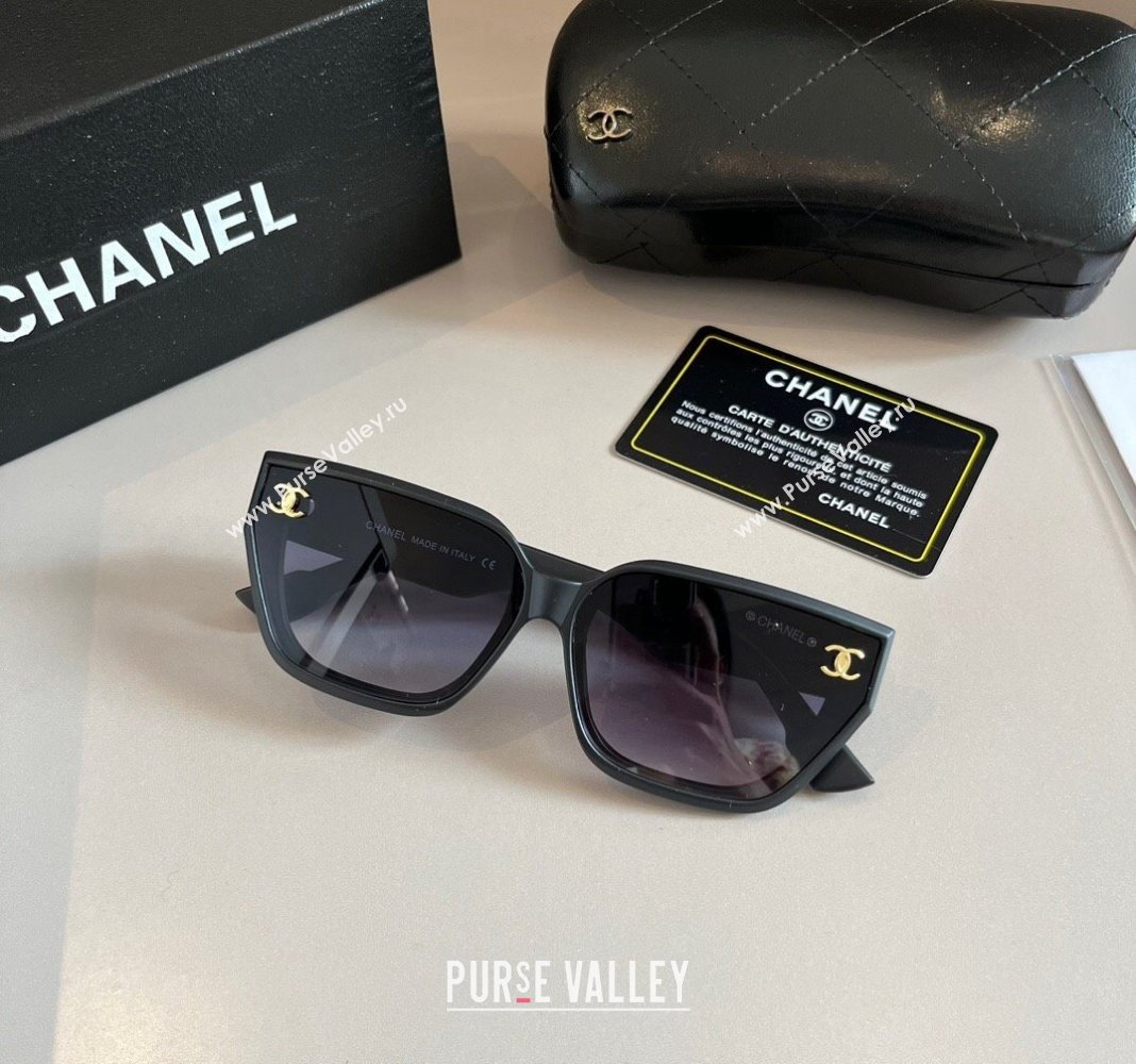 Chanel Sunglasses with Colored Print Black 2024 0305 (XMN-240305023)