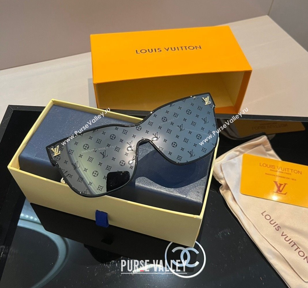 Louis Vuitton Sunglasses Grey/Black 2024 0305 (XMN-240305031)