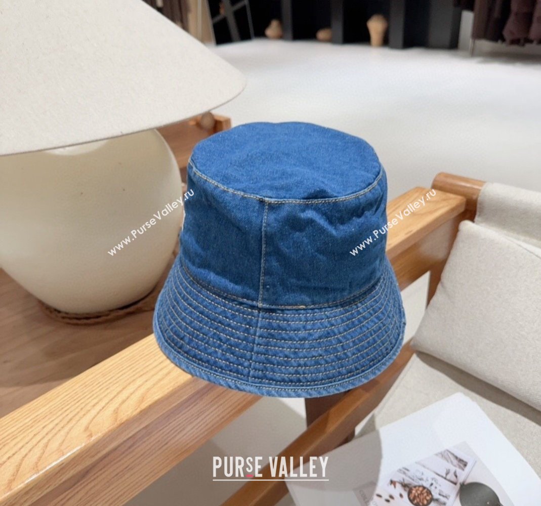 Celine Denim Bucket Hat Blue 2024 0301 (MAO-240301129)