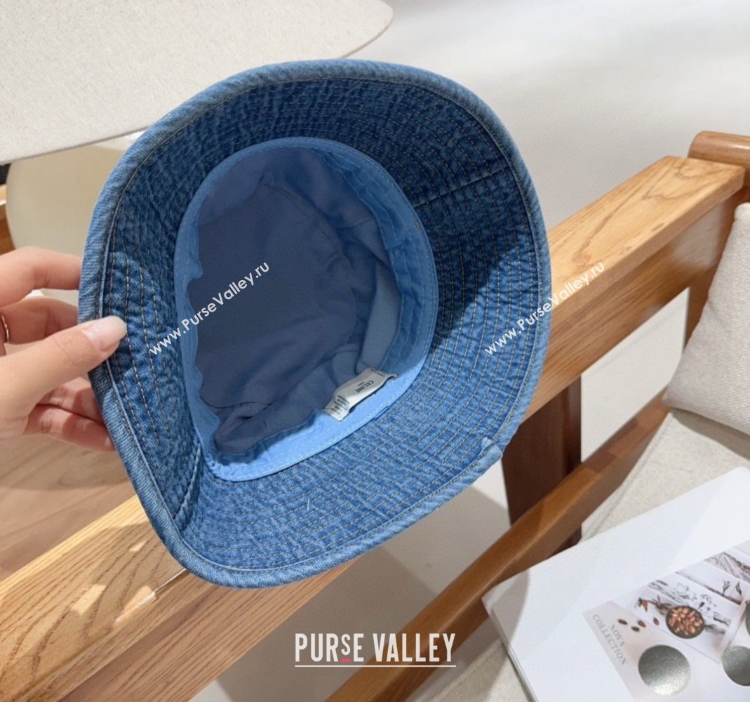 Celine Denim Bucket Hat Blue 2024 0301 (MAO-240301129)