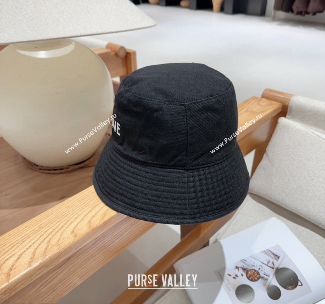 Celine Denim Bucket Hat Black 2024 0301 (MAO-240301130)