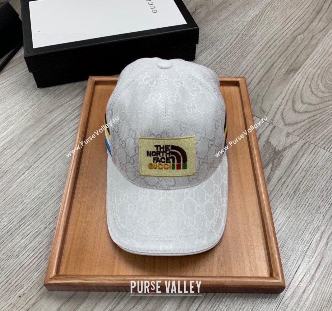The North Face x Gucci Baseball Hat White 2024 0301 (MAO-240301136)
