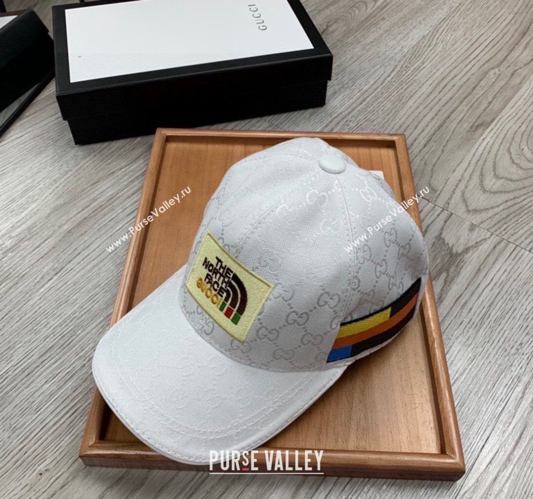 The North Face x Gucci Baseball Hat White 2024 0301 (MAO-240301136)