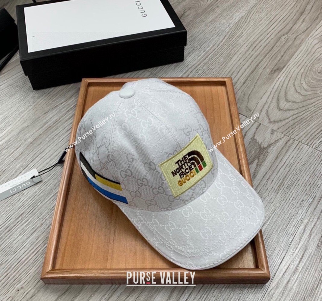 The North Face x Gucci Baseball Hat White 2024 0301 (MAO-240301136)