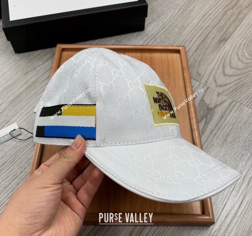 The North Face x Gucci Baseball Hat White 2024 0301 (MAO-240301136)