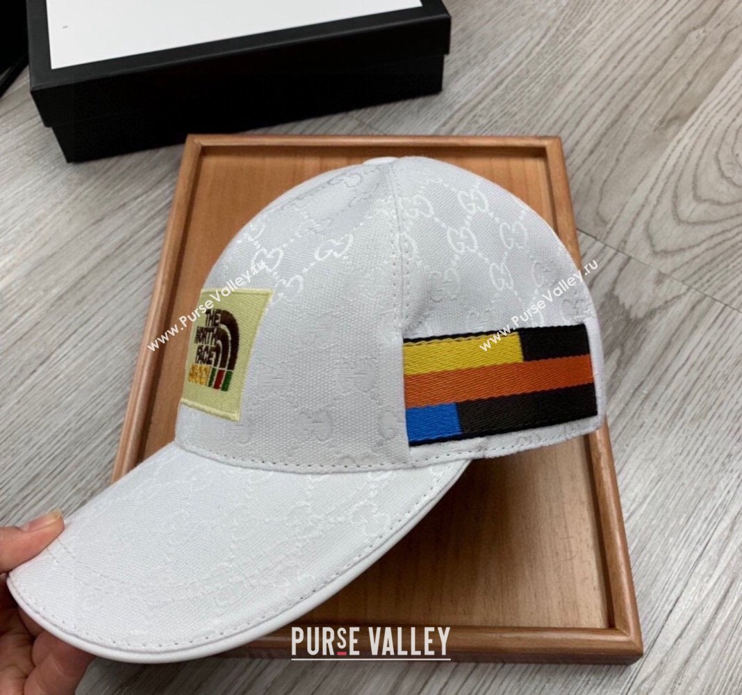 The North Face x Gucci Baseball Hat White 2024 0301 (MAO-240301136)