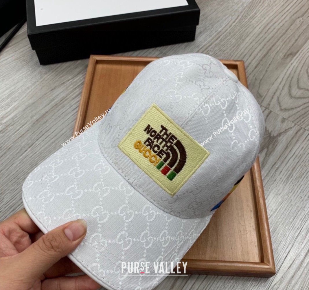 The North Face x Gucci Baseball Hat White 2024 0301 (MAO-240301136)
