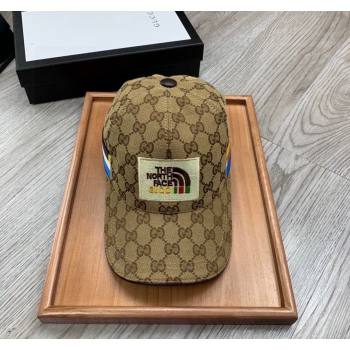 The North Face x Gucci Baseball Hat Camel 2024 0301 (MAO-240301138)
