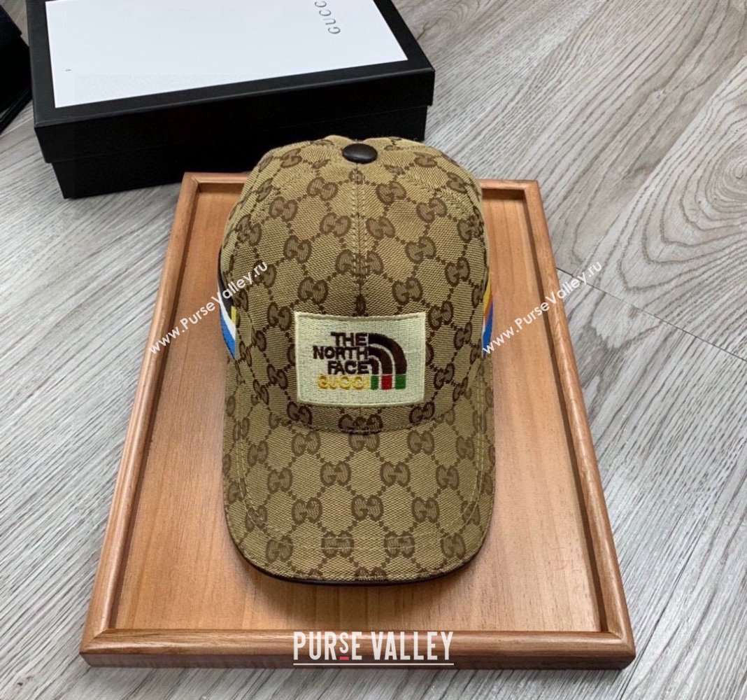 The North Face x Gucci Baseball Hat Camel 2024 0301 (MAO-240301138)