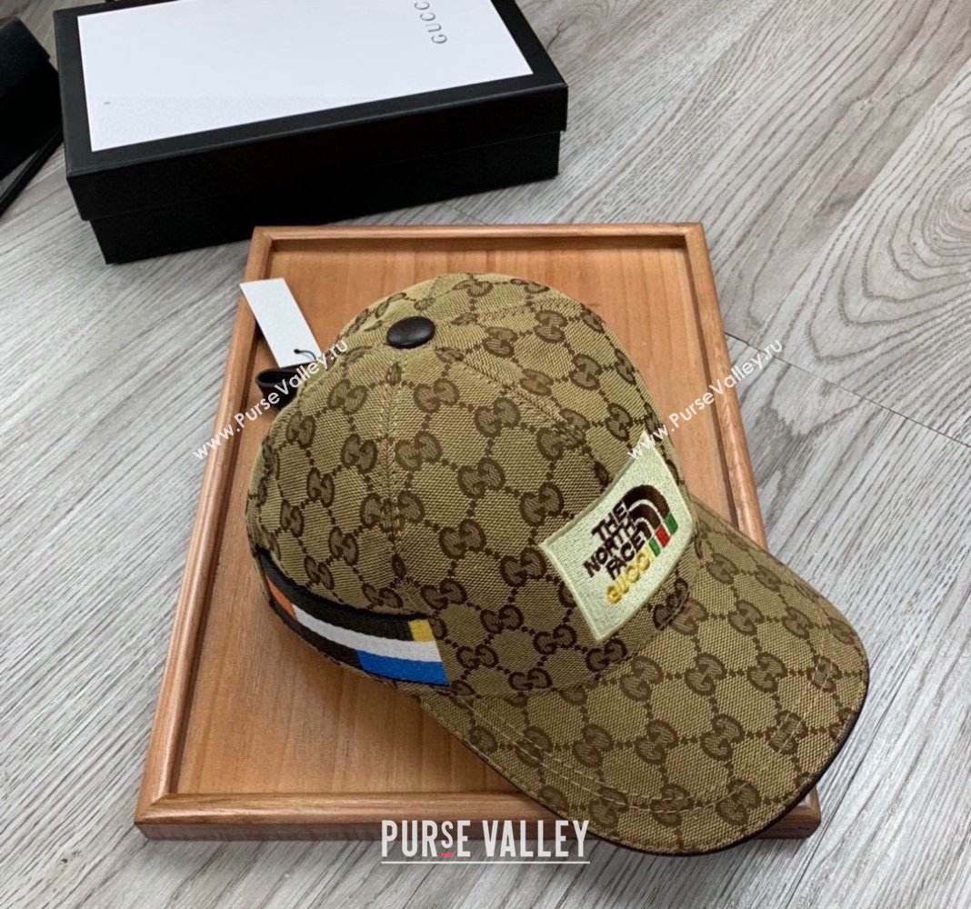 The North Face x Gucci Baseball Hat Camel 2024 0301 (MAO-240301138)