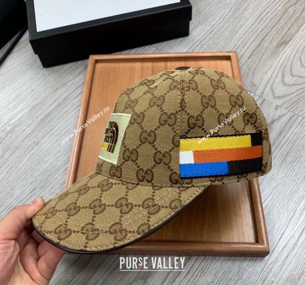 The North Face x Gucci Baseball Hat Camel 2024 0301 (MAO-240301138)