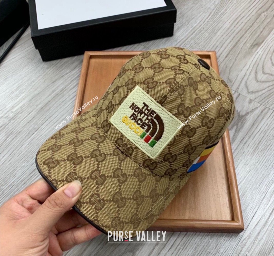 The North Face x Gucci Baseball Hat Camel 2024 0301 (MAO-240301138)