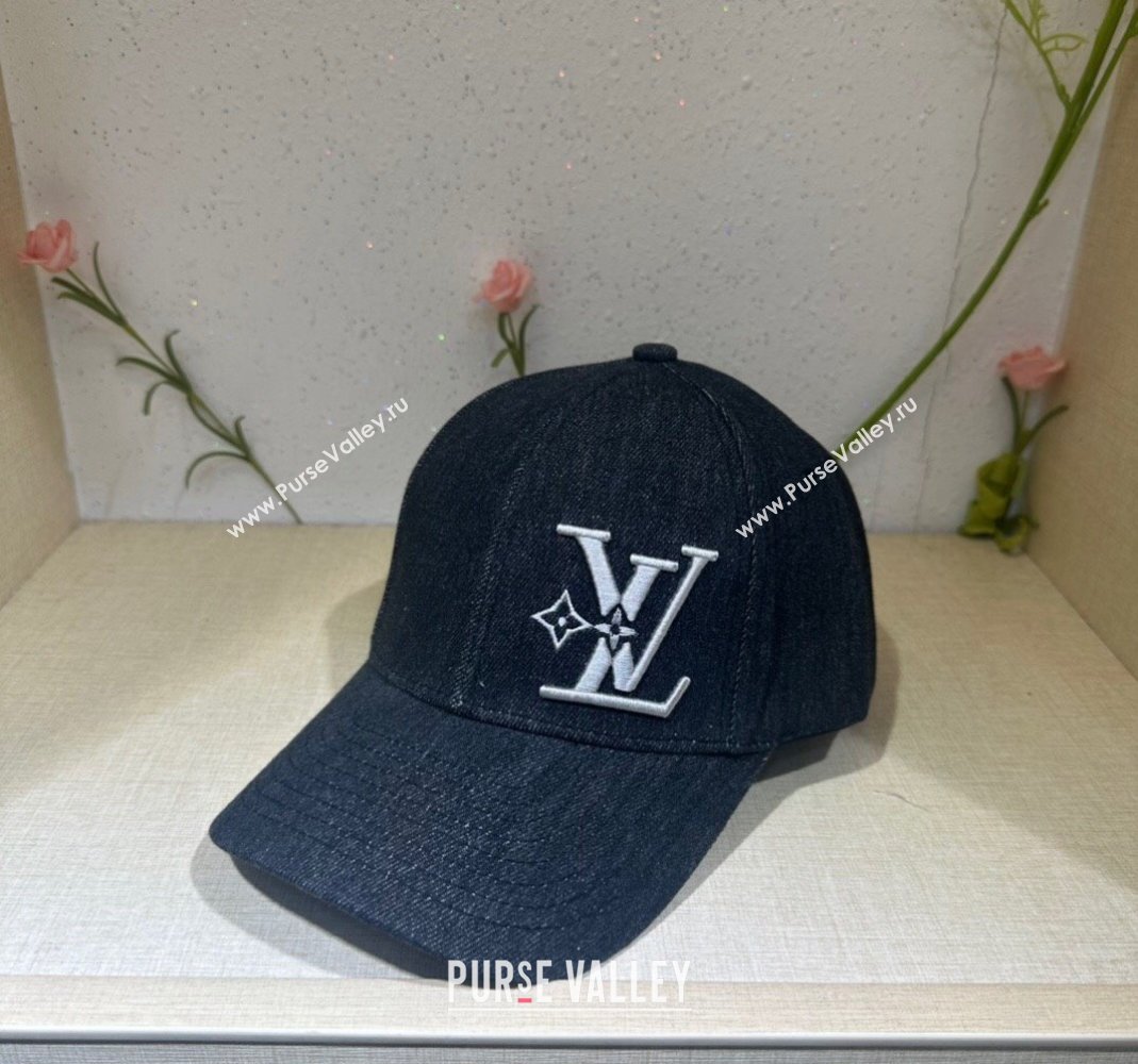 Louis Vuitton Denim Baseball Hat Black 2024 0302 (MAO-240302032)