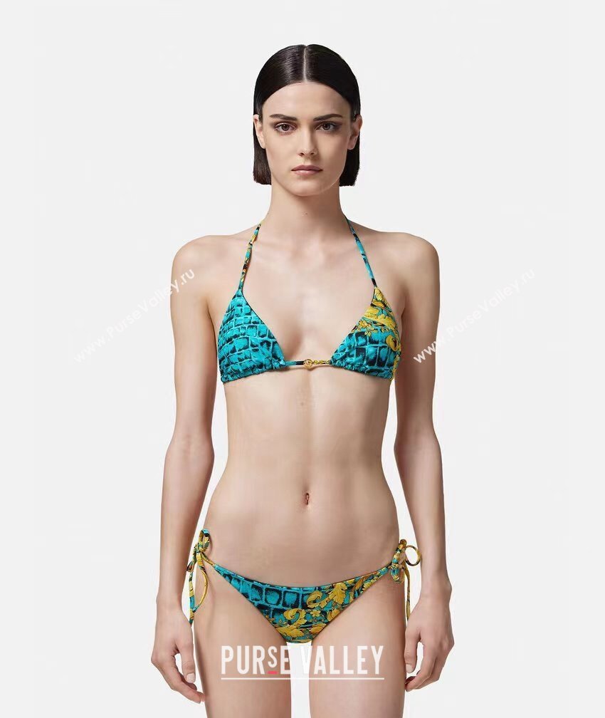 Versace Two Pieces Swimwear Blue/Yellow 2024 0307 (A-240307012)