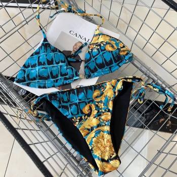 Versace Two Pieces Swimwear Blue/Yellow 2024 0307 (A-240307012)