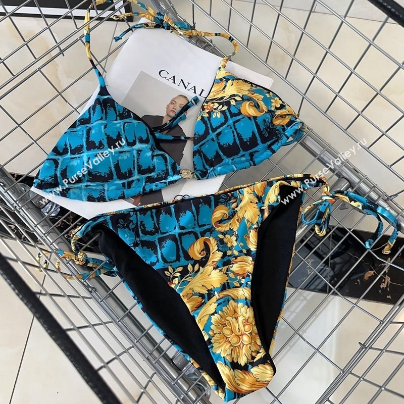 Versace Two Pieces Swimwear Blue/Yellow 2024 0307 (A-240307012)