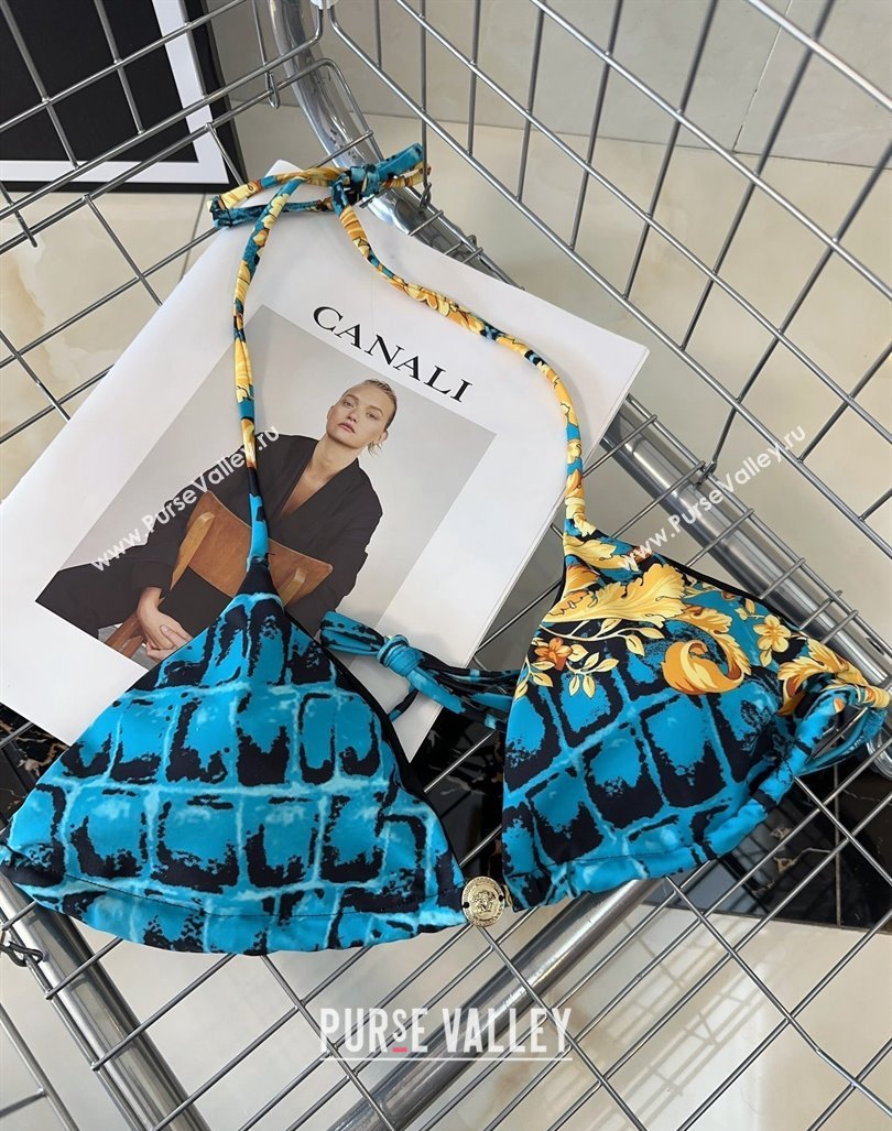 Versace Two Pieces Swimwear Blue/Yellow 2024 0307 (A-240307012)