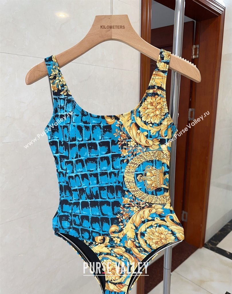 Versace One Piece Swimwear Blue/Yellow 2024 0307 (A-240307013)