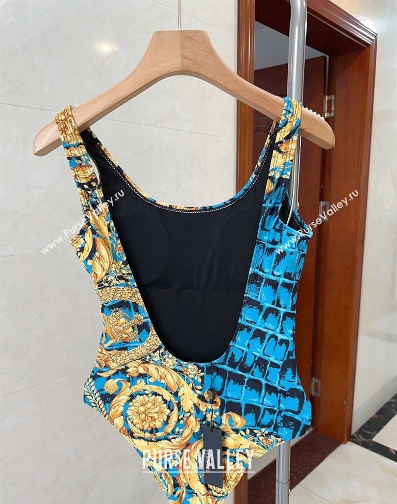 Versace One Piece Swimwear Blue/Yellow 2024 0307 (A-240307013)