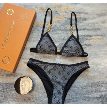 Louis Vuitton Two Pieces Swimwear Dark Grey/Black 2024 030601 (A-240306057)