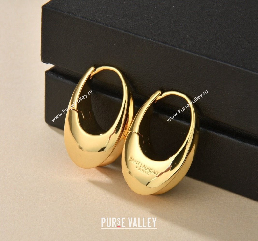 Saint Laurent Gold-Tone Earrings 2024 0301 (YF-240301055)