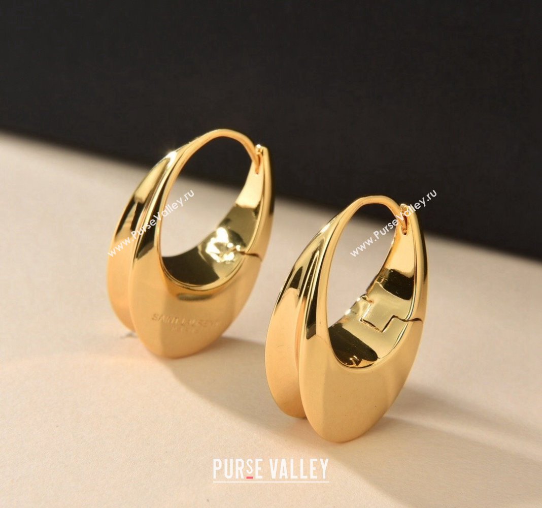 Saint Laurent Gold-Tone Earrings 2024 0301 (YF-240301055)