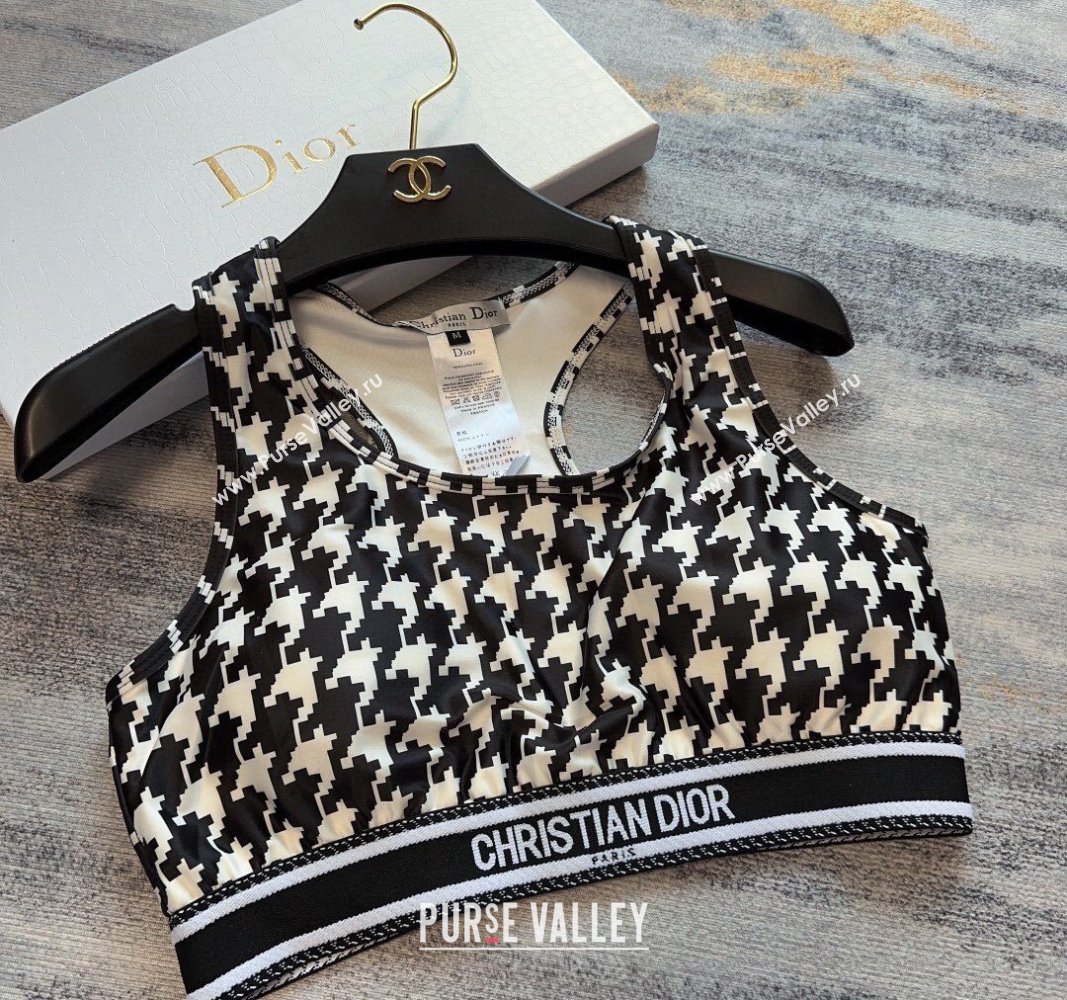 Dior Houndstooth Yoga Activewear Black/White 2024 0306 (XMN-240306083)