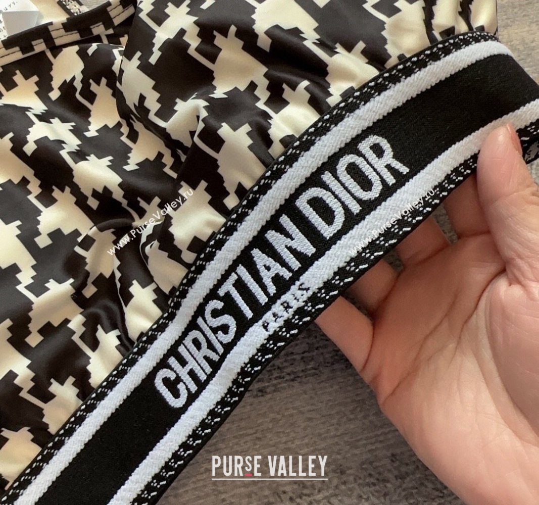 Dior Houndstooth Yoga Activewear Black/White 2024 0306 (XMN-240306083)