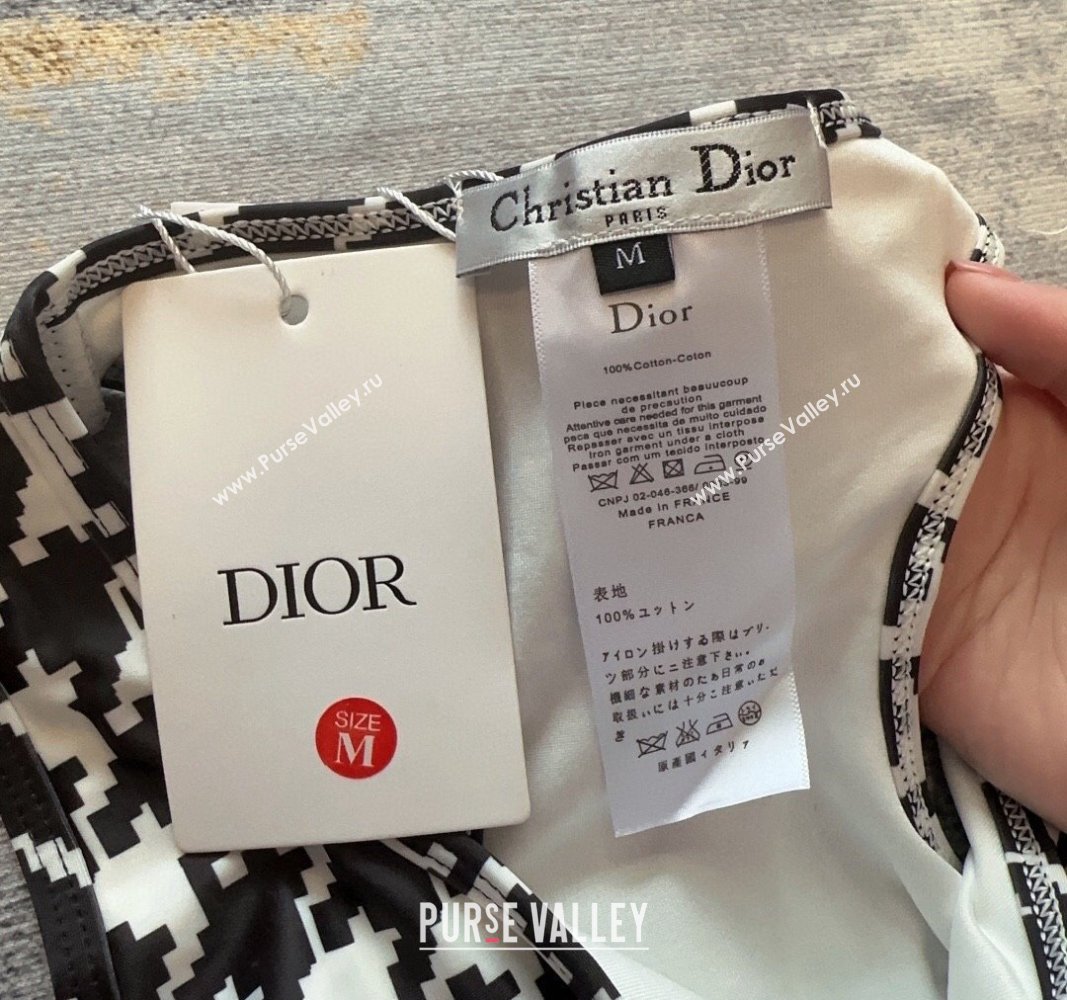 Dior Houndstooth Yoga Activewear Black/White 2024 0306 (XMN-240306083)