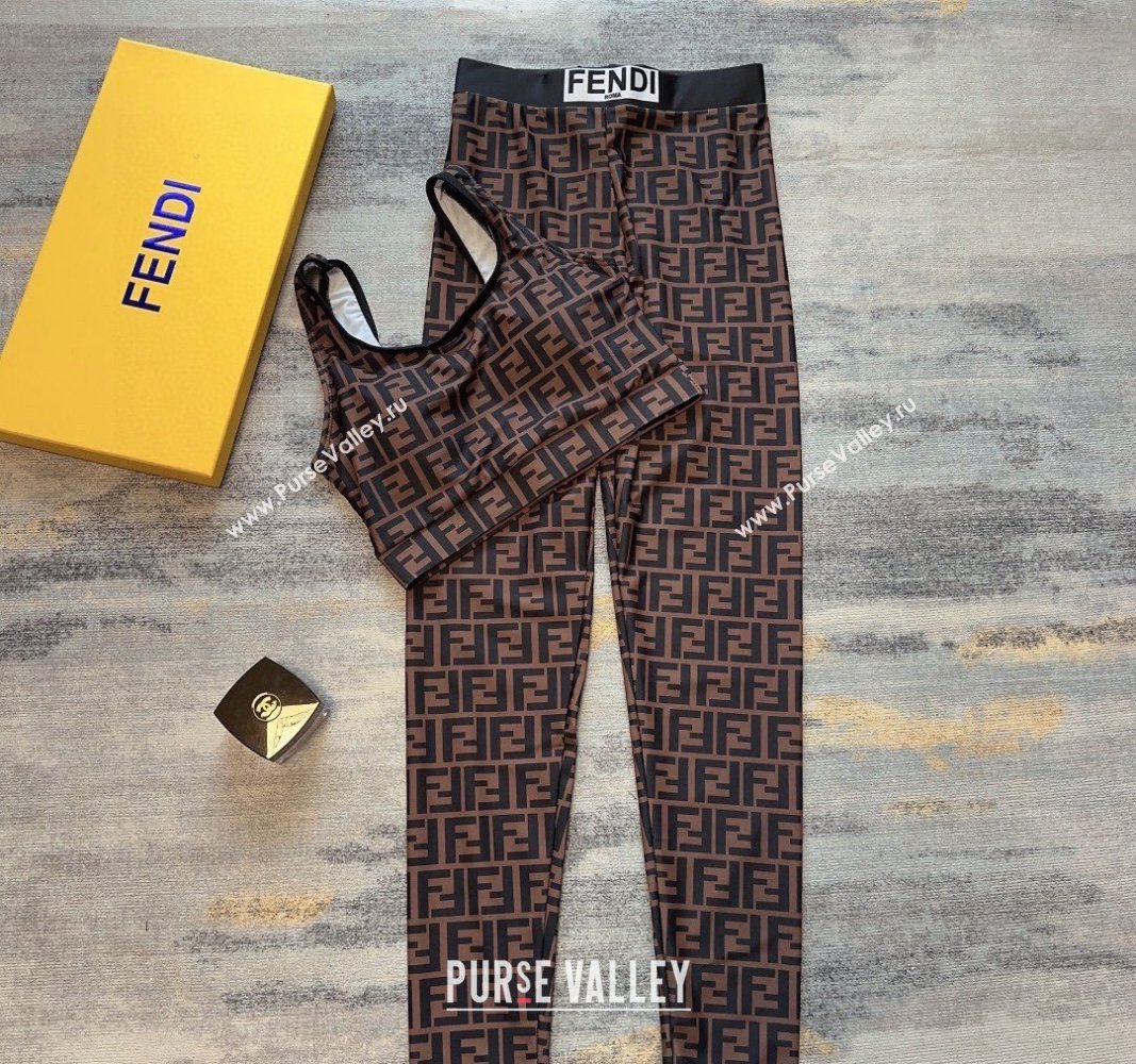 Fendi FF Yoga Activewear Brown/Black 2024 0306 (A-240306133)