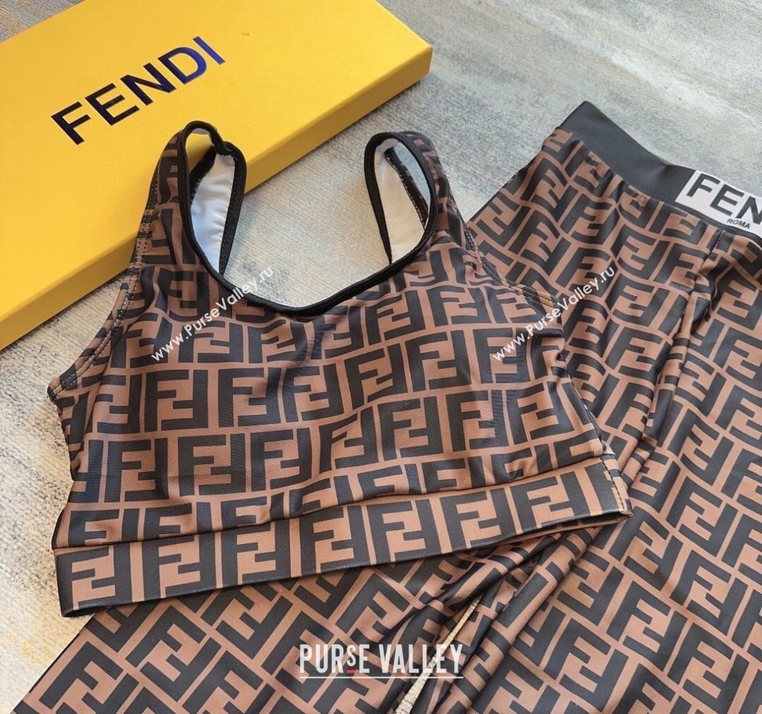 Fendi FF Yoga Activewear Brown/Black 2024 0306 (A-240306133)