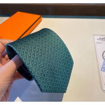 Hermes Silk Tie Green 2024 030401 (XMN-240304098)