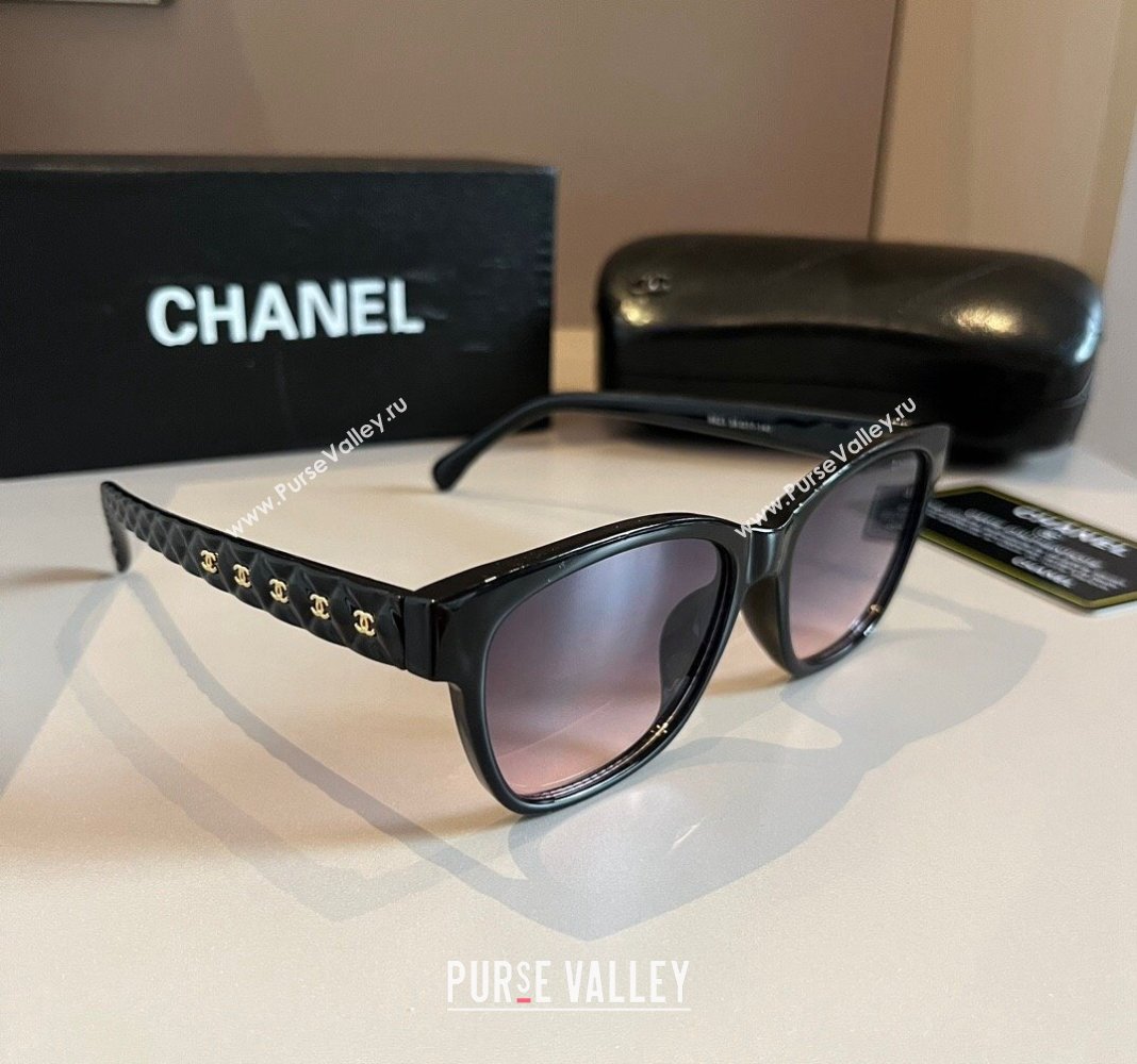 Chanel Sunglasses Black/Purple 2024 030404 (XMN-240304126)