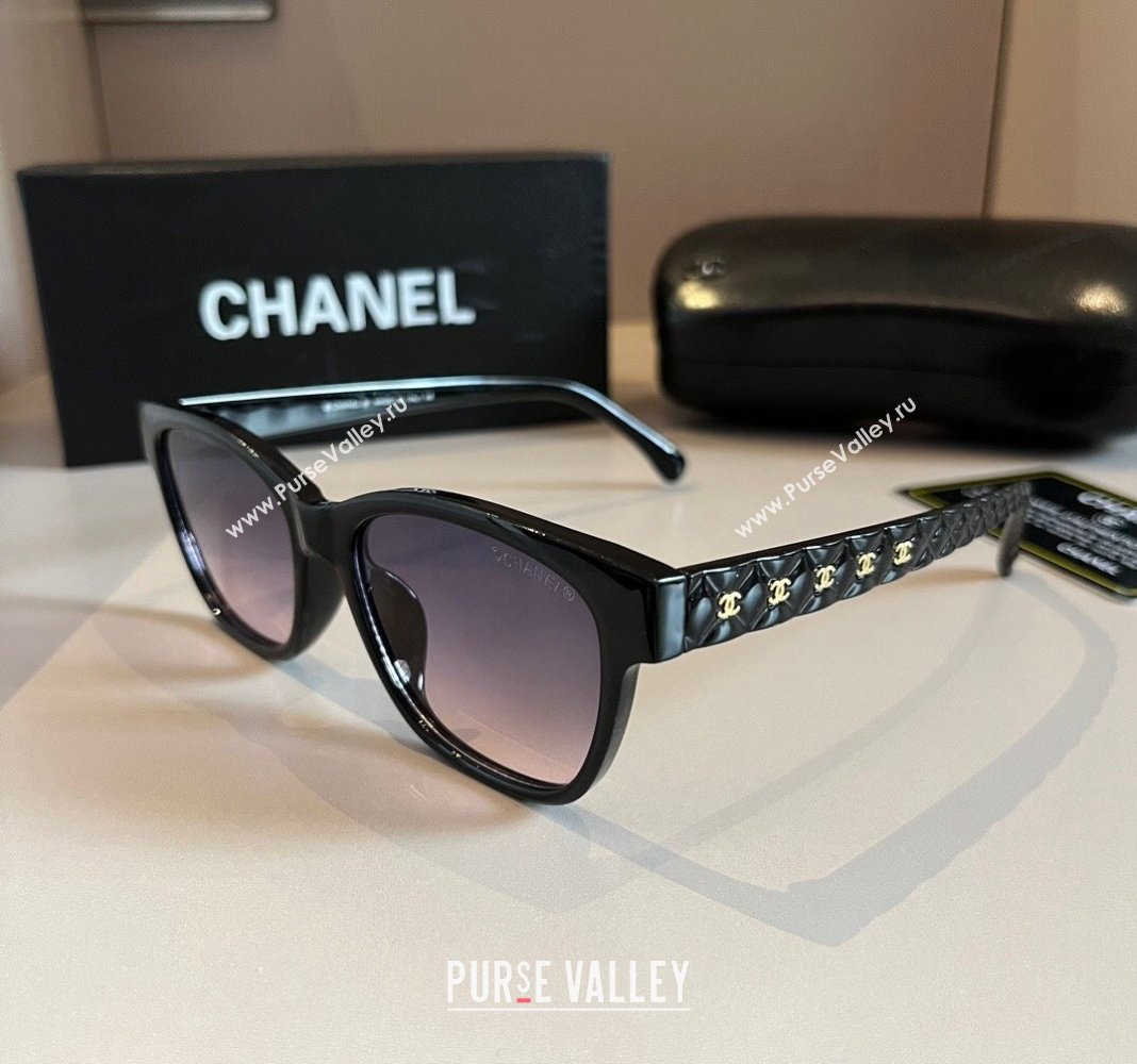 Chanel Sunglasses Black/Purple 2024 030404 (XMN-240304126)