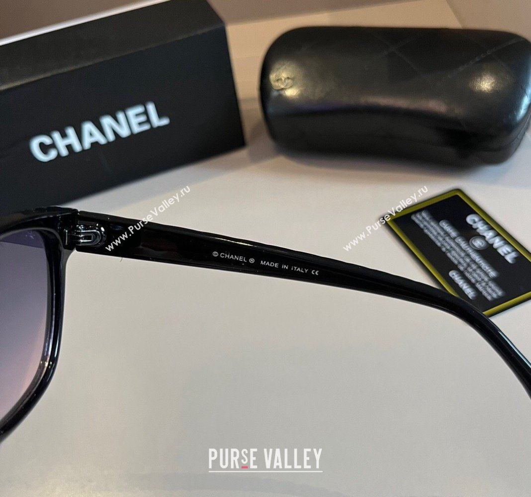 Chanel Sunglasses Black/Purple 2024 030404 (XMN-240304126)