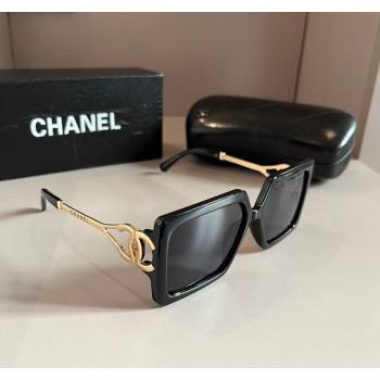 Chanel Sunglasses Black/Gold 2024 0304 (XMN-240304132)