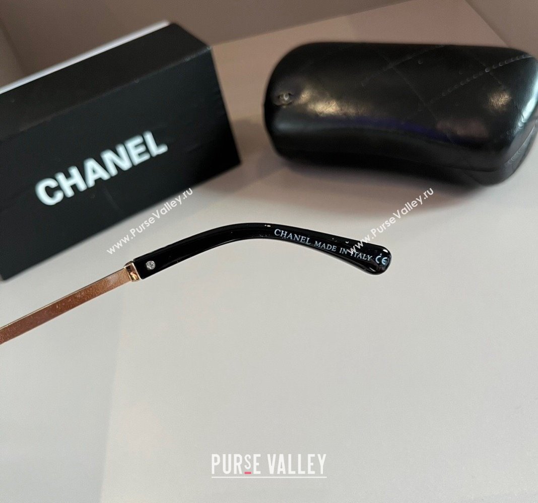 Chanel Sunglasses Black/Gold 2024 0304 (XMN-240304132)