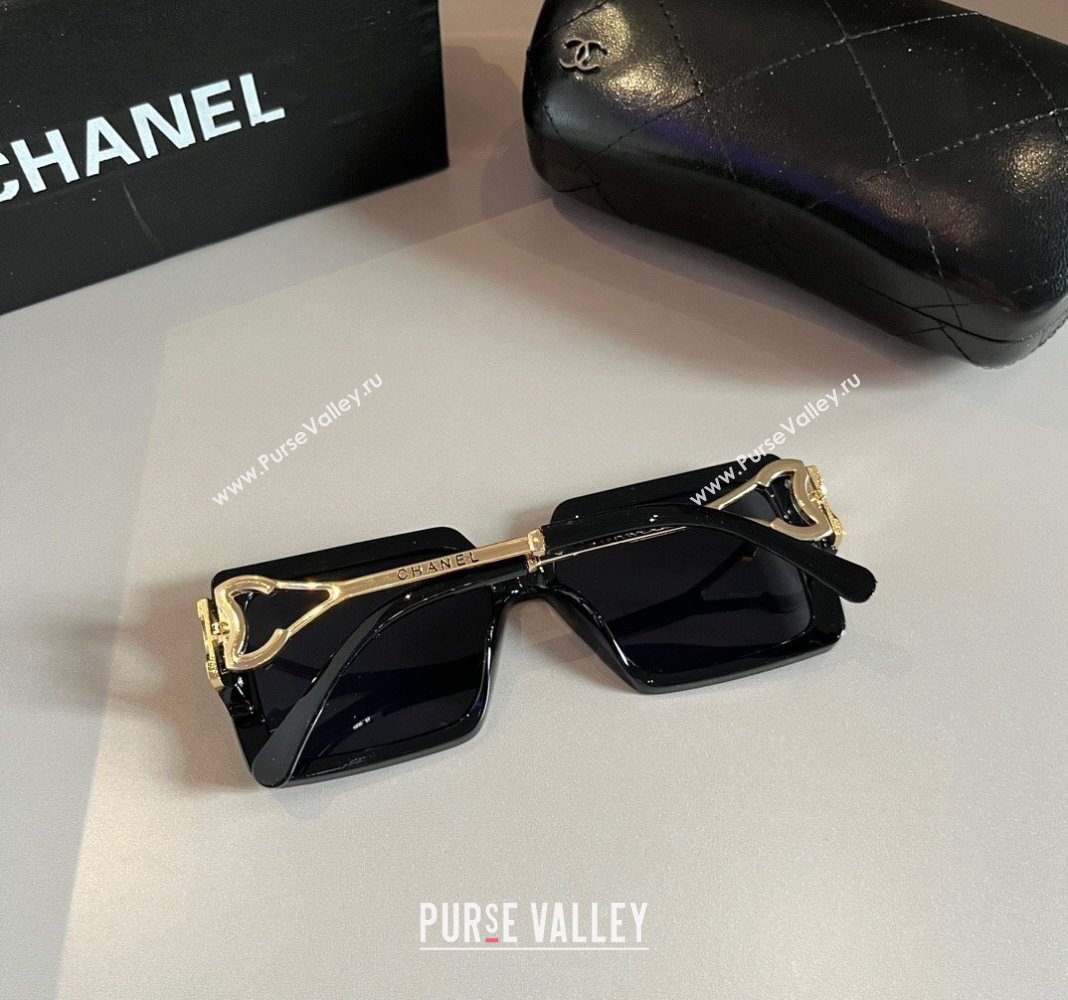 Chanel Sunglasses Black/Gold 2024 0304 (XMN-240304132)