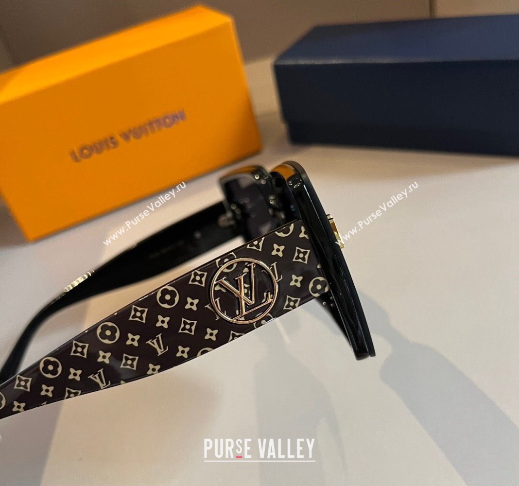 Louis Vuitton Square Sunglasses Black 2024 030401 (XMN-240304135)