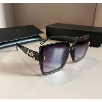 Saint Laurent Sunglasses YSL Black/Purple 2024 030401 (XMN-240304139)