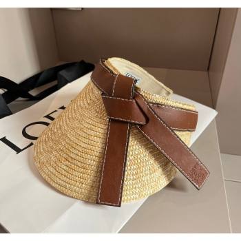 Loewe Gate Straw Visor Hat Beige 2024 0301 (XMN-240301065)