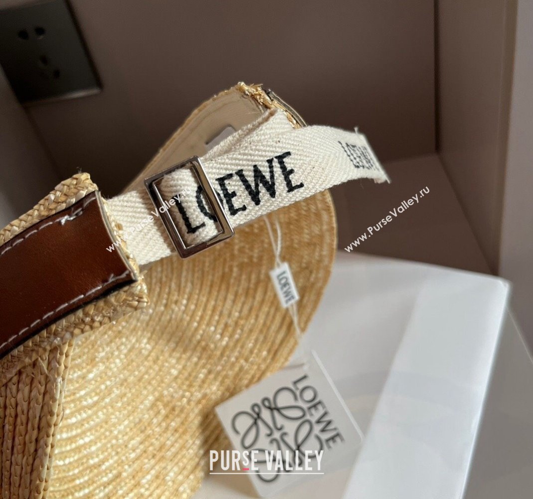 Loewe Gate Straw Visor Hat Beige 2024 0301 (XMN-240301065)