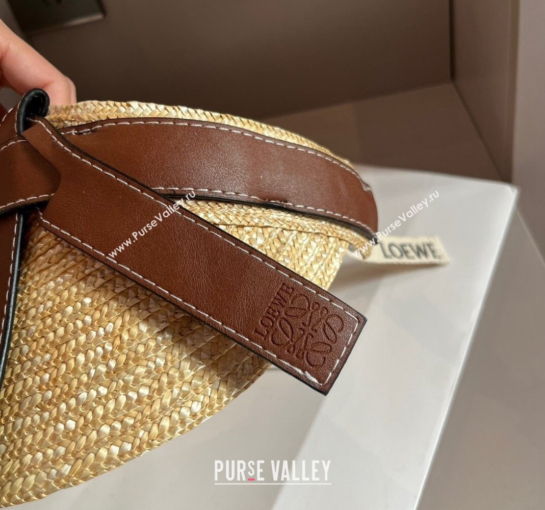 Loewe Gate Straw Visor Hat Beige 2024 0301 (XMN-240301065)