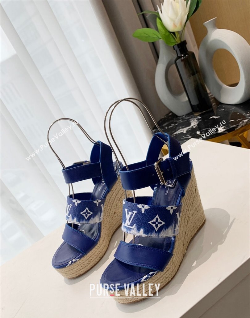 Louis Vuitton Starboard Wedge Gradient Sandals Blue 2024 0321 (MD-240321001)