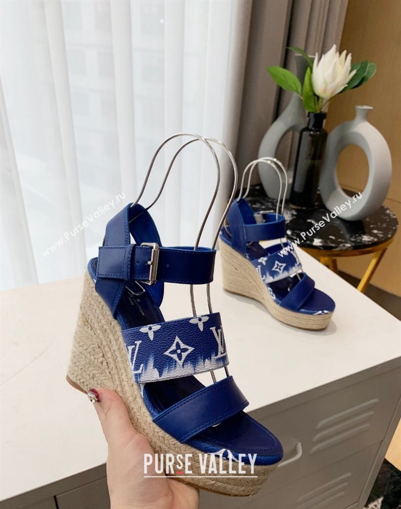 Louis Vuitton Starboard Wedge Gradient Sandals Blue 2024 0321 (MD-240321001)