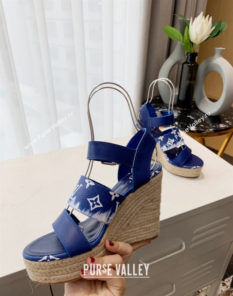 Louis Vuitton Starboard Wedge Gradient Sandals Blue 2024 0321 (MD-240321001)