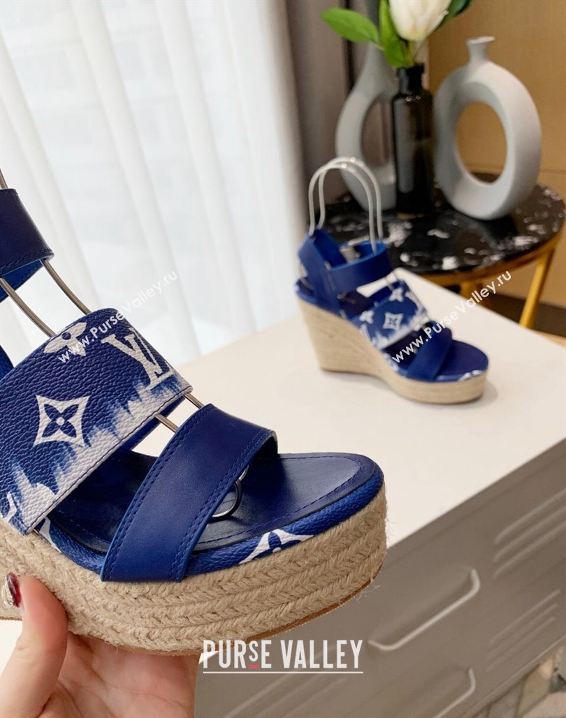 Louis Vuitton Starboard Wedge Gradient Sandals Blue 2024 0321 (MD-240321001)