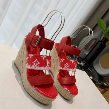 Louis Vuitton Starboard Wedge Gradient Sandals Red 2024 0321 (MD-240321002)