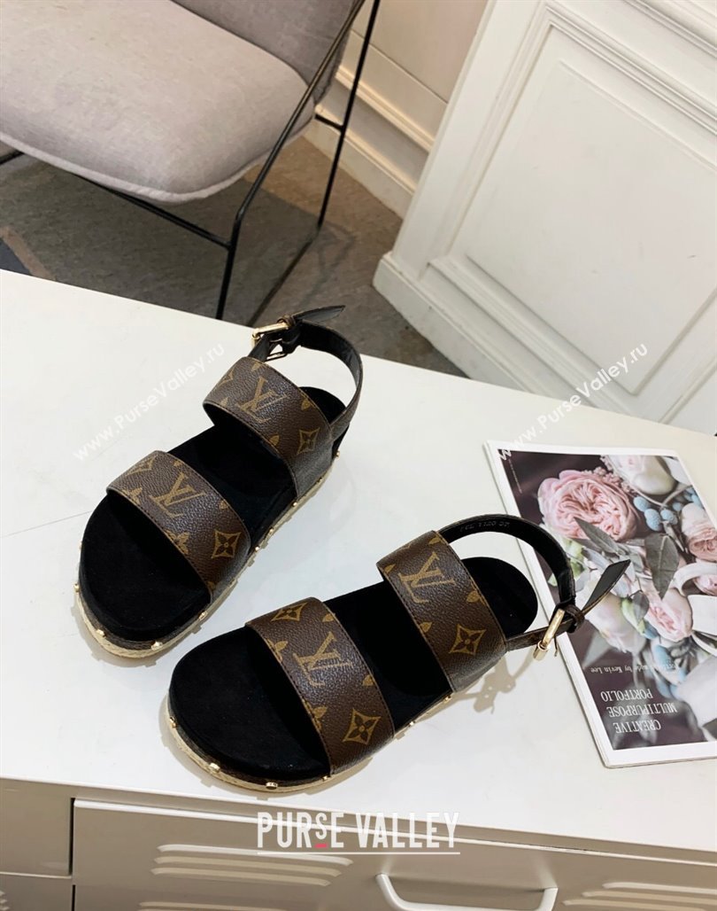 Louis Vuitton Flat Sandals in Monogram Canvas 2024 0321 (MD-240321011)