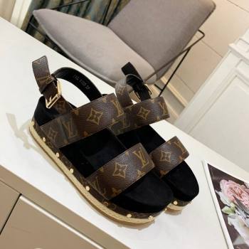 Louis Vuitton Flat Sandals in Monogram Canvas 2024 0321 (MD-240321011)